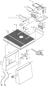 Page A Diagram and Parts List for  Porter Cable Router